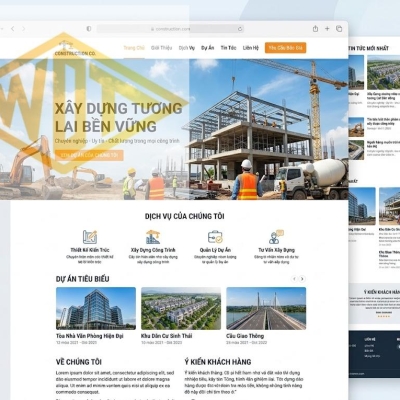 Thiết Kế Website Ngành Xây Dựng Chuyên Nghiệp