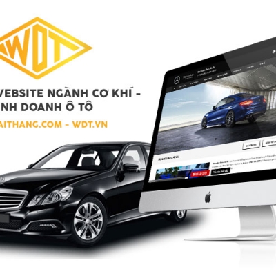 Thiết Kế Website ngành Cơ Khí - kinh doanh ô tô