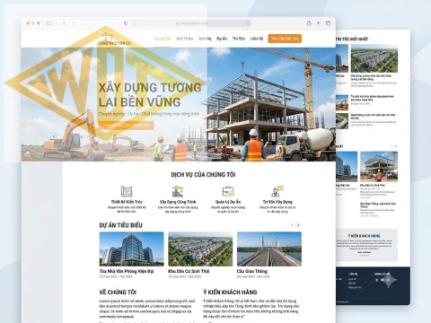 Thiết Kế Website Ngành Xây Dựng Chuyên Nghiệp