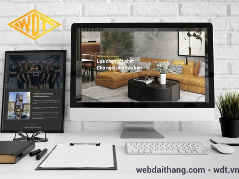 Thiết kế website cho doanh nghiệp sản xuất - kinh doanh nội thất